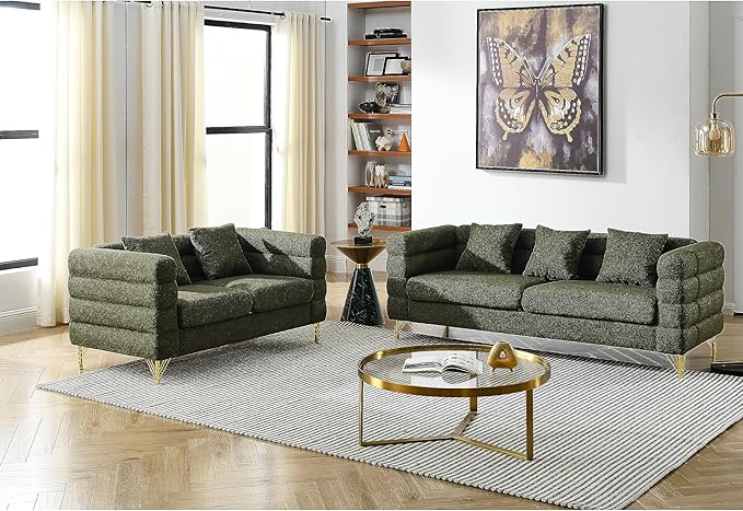 Comfy Bouclé Sofa Collection – Couch, Loveseat & Sets