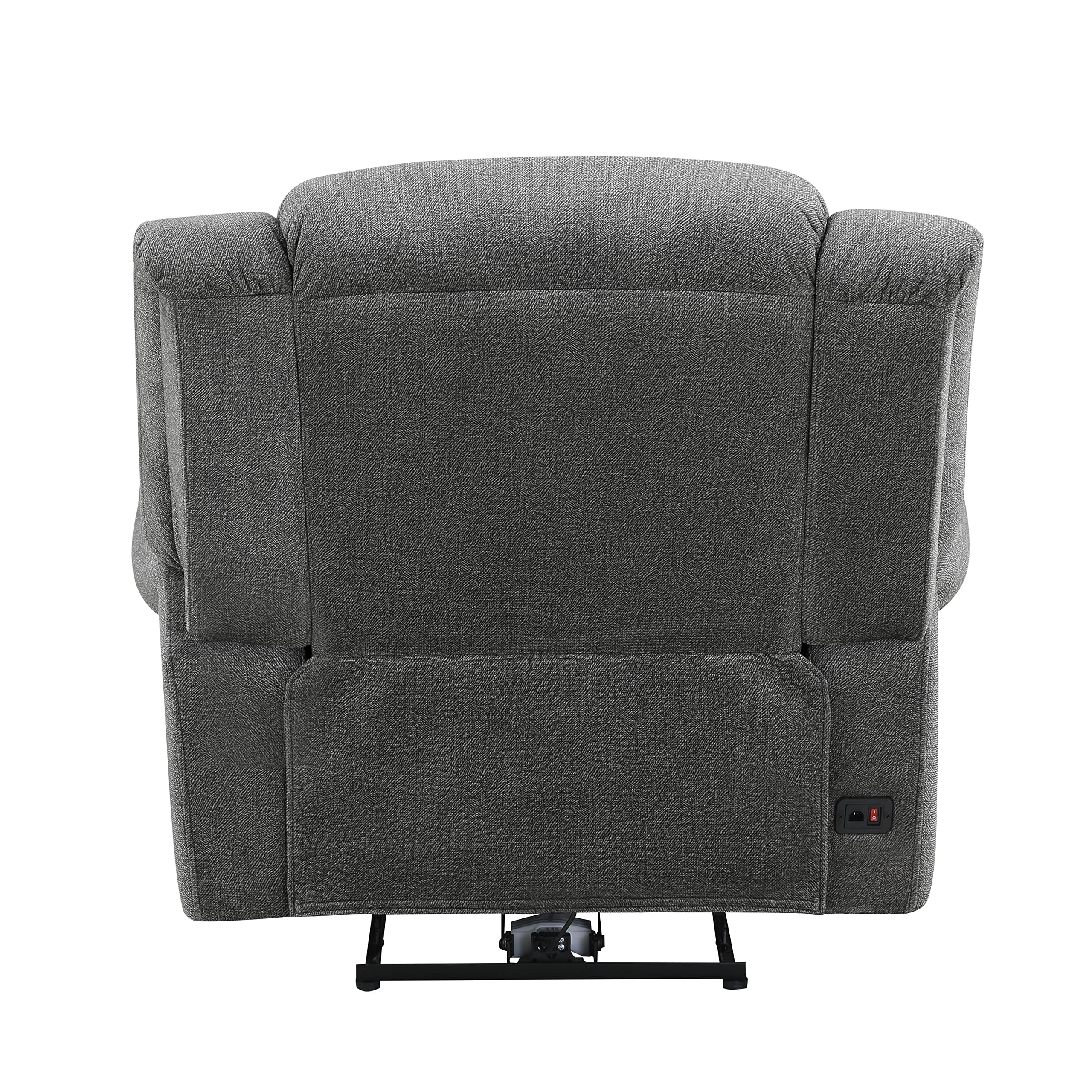 Vinton Power Recliner Chair with Nailhead Trim & Rolled Arms