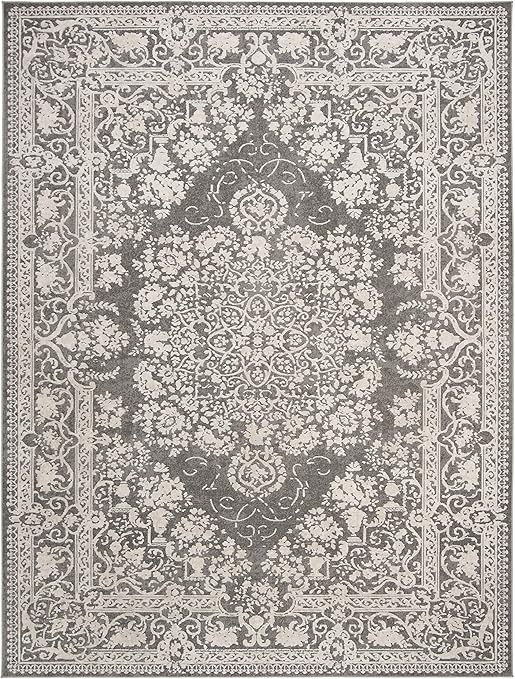 9x12 Area Rug - Reflection Collection - Beige & Cream Non-Shedding Rug