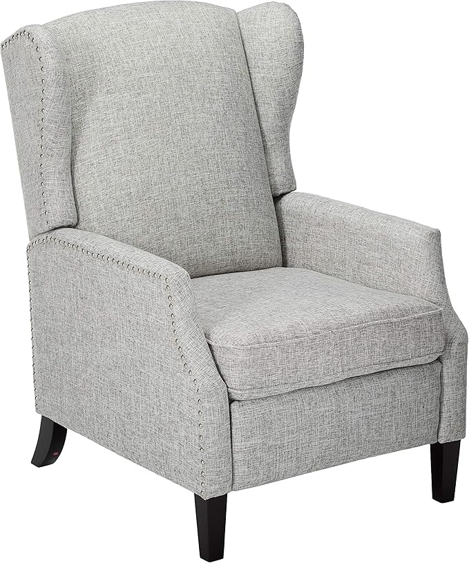 Christopher Knight Home Wescott Traditional Fabric Recliner, Navy Blue