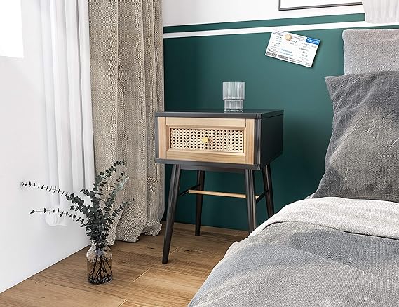 COZAYH Fully-Assembled Modern Farmhouse Clean-Lined Nightstand