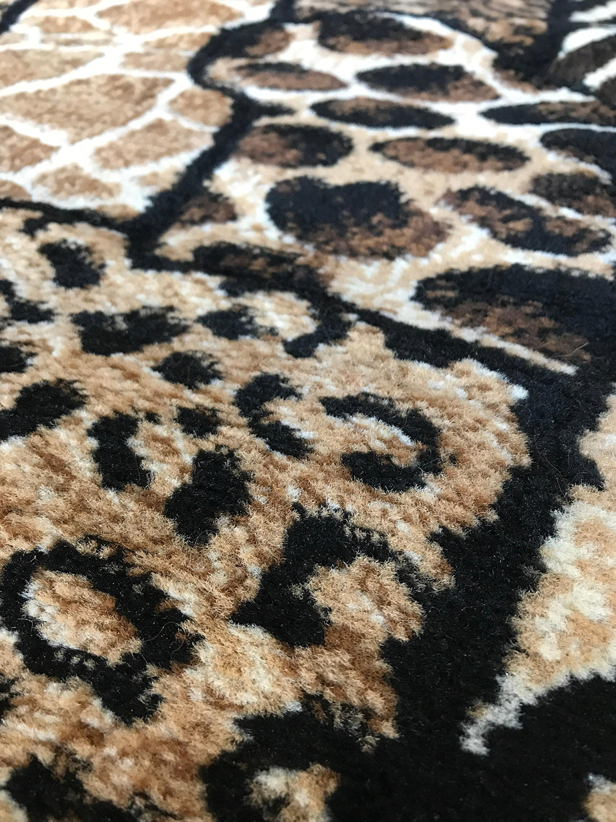 Animal Skin Print Door Mat Rug Leopard Tiger Zebra Black Brown Beige