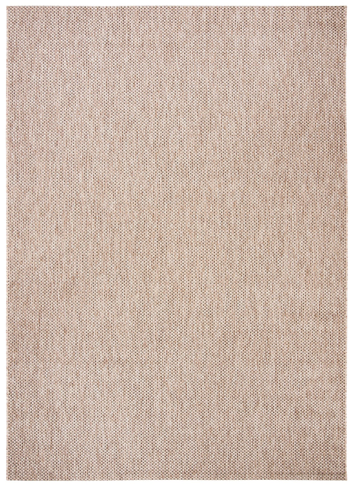 Courtyard Collection Area Rug - 9' x 12', Natural & Black, Non-Shedding & Easy Care,
