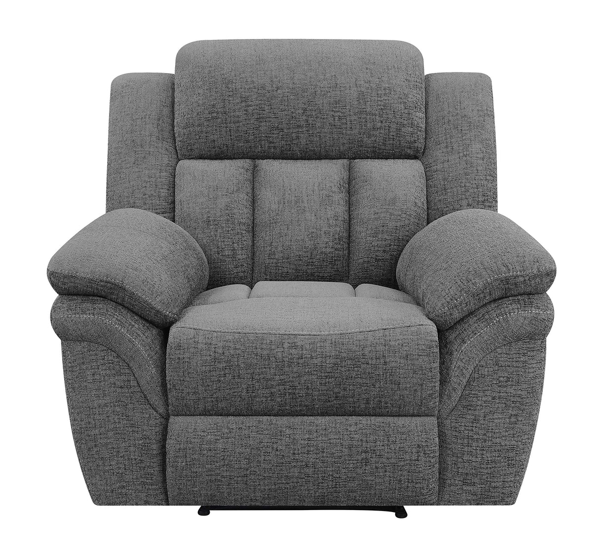 Coaster Furniture Bahrain Upholstered Charcoal Glider Recliner 609543