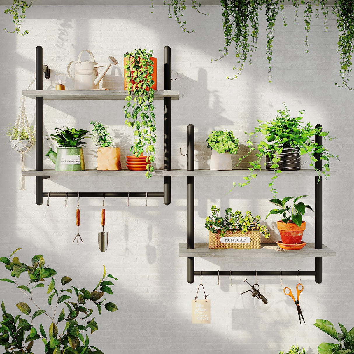 Floating Shleves Wall Mounted Kitchen Shelves, Storage Hanging Shelves