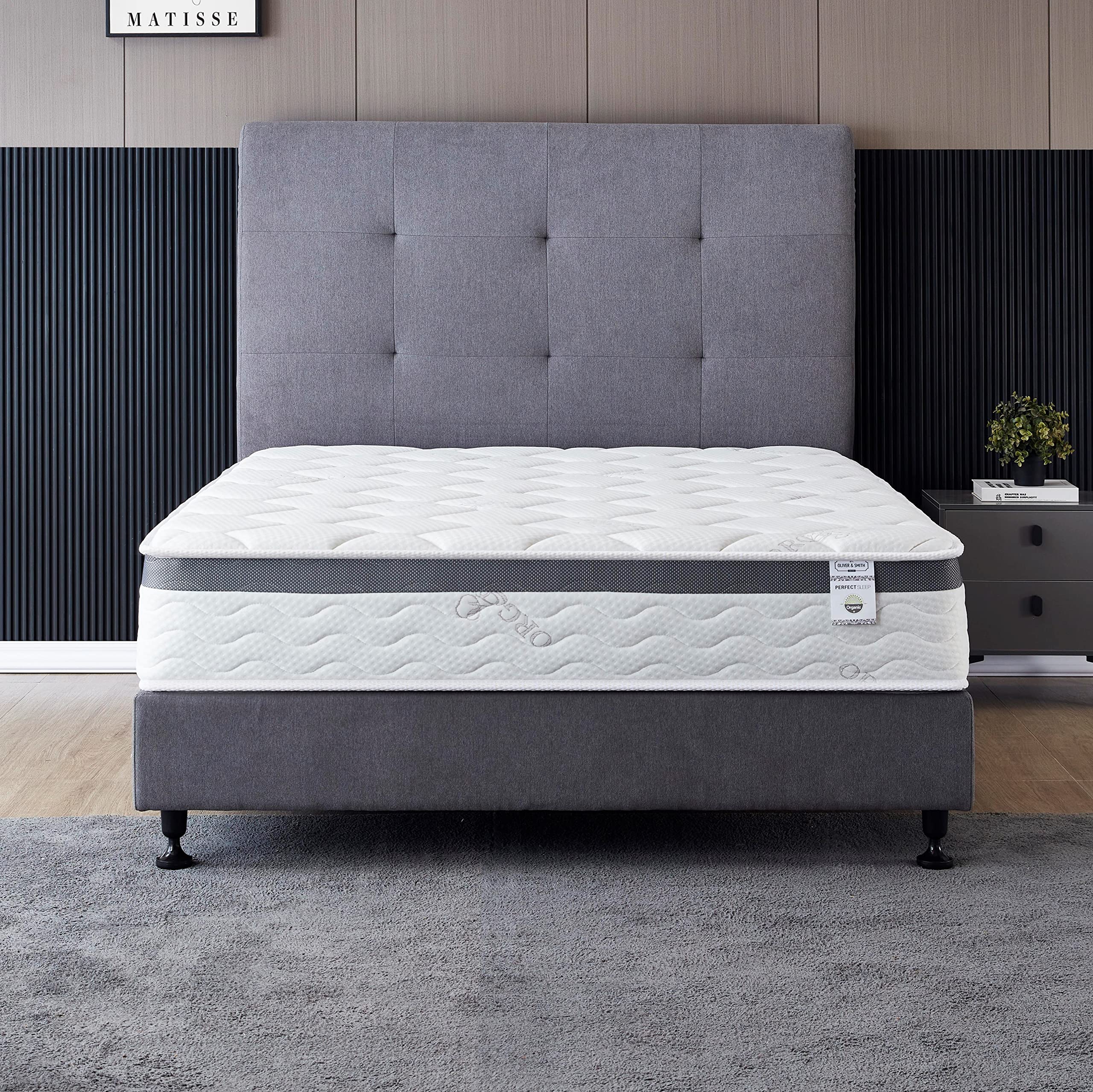 Twin Size Mattress - 10 Inch Cool Memory Foam & Spring Hybrid Mattress