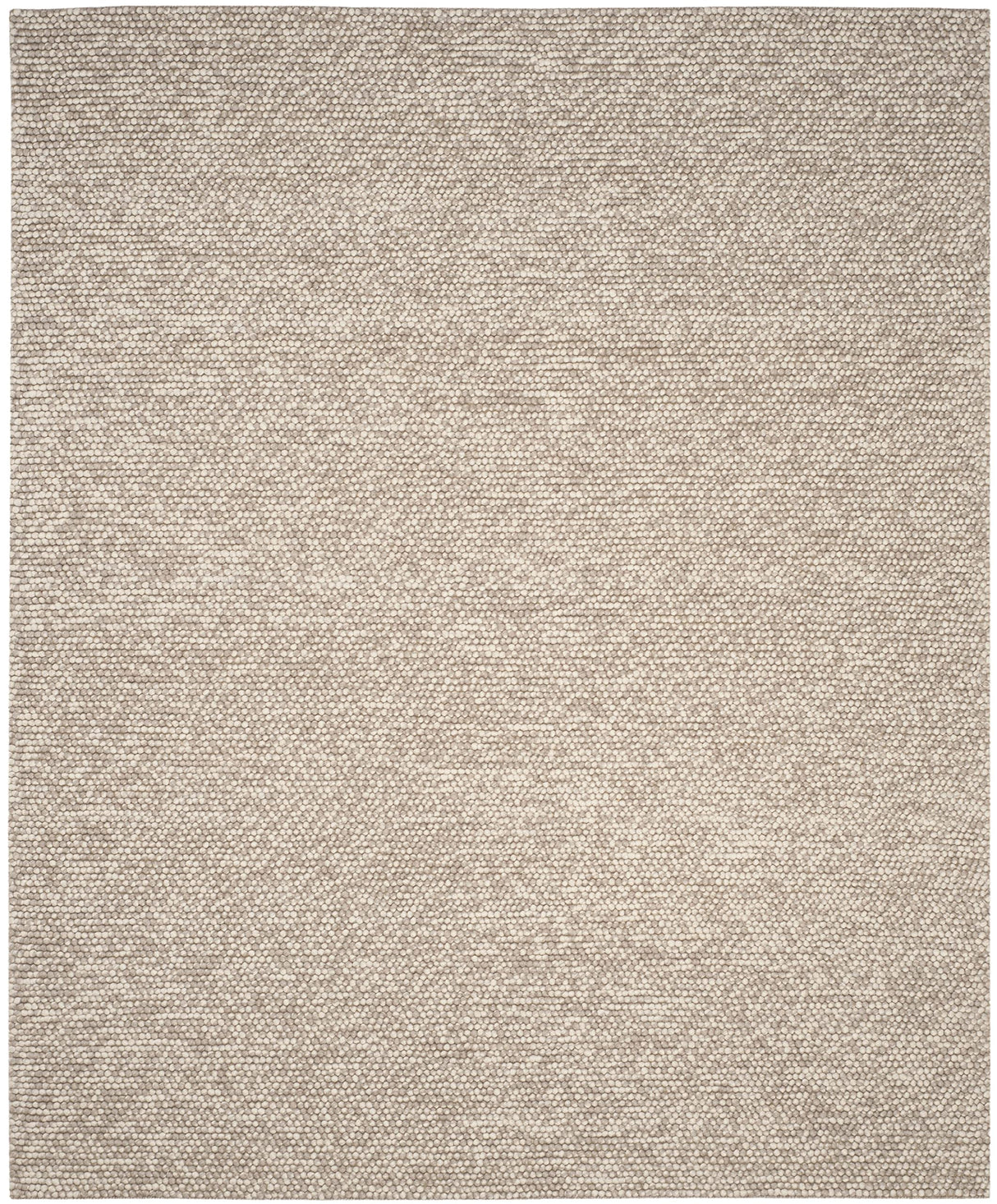 Natura Collection Area Rug - 9' x 12', Beige, Handmade Wool, Ideal for High Traffic Areas