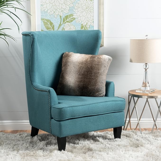 Tall Black Leather Club Chair