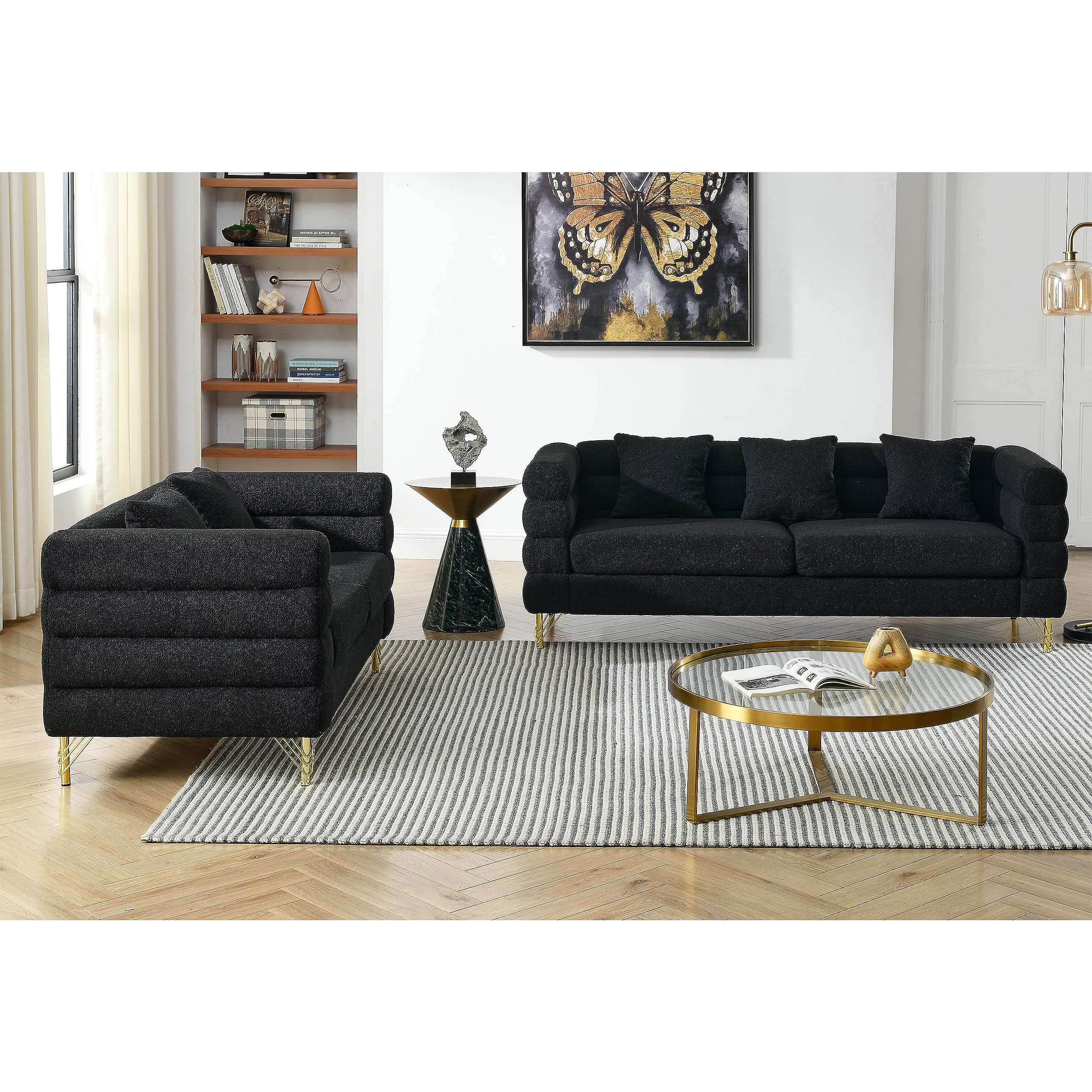 Comfy Bouclé Sofa Collection – Couch, Loveseat & Sets