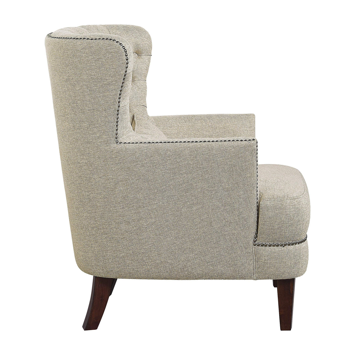 Accent Chair Reading Chair Comfy Chair, Upholstered Armchair with Solid Wood Frame