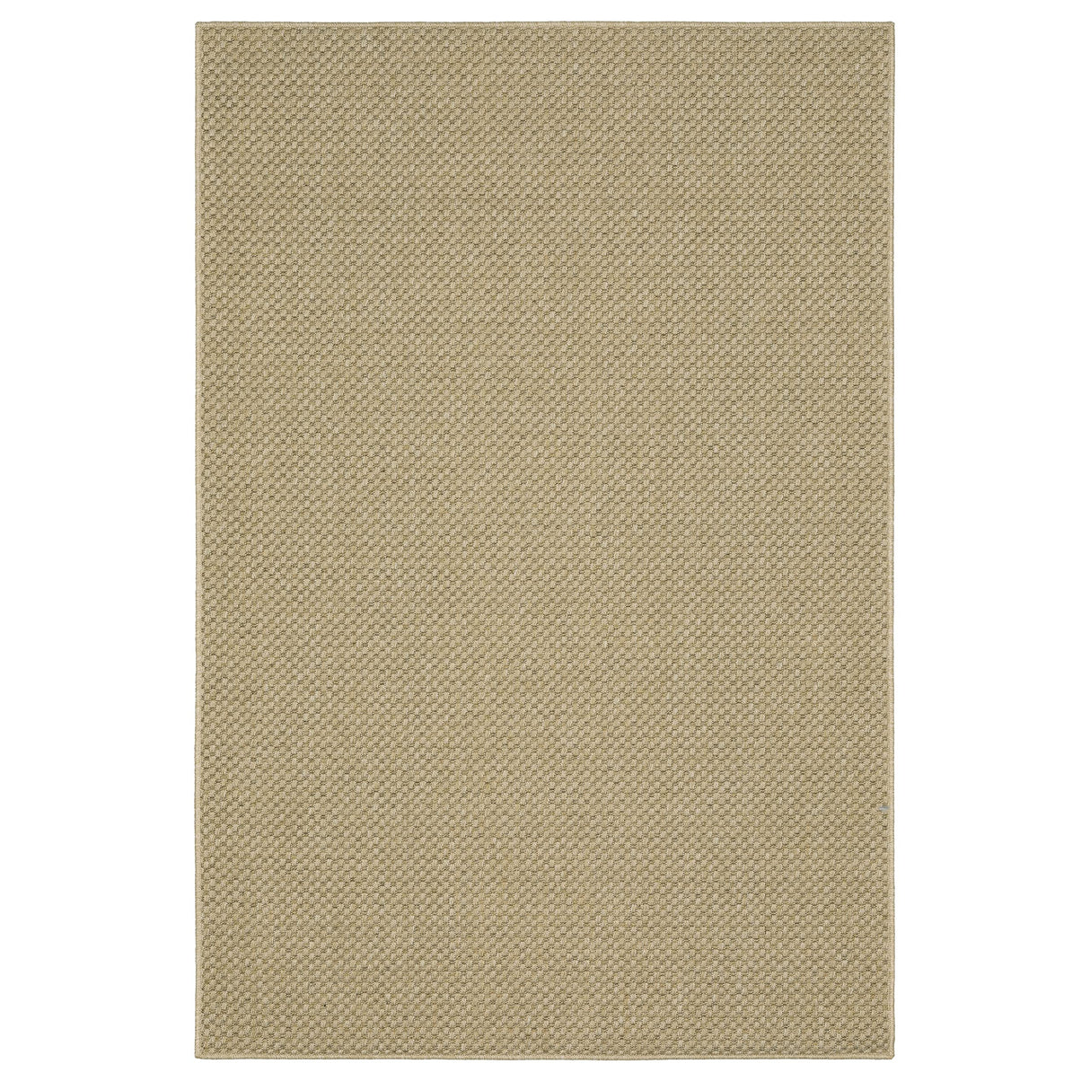 Veranda Tonal Woven Basket Weave Indoor-Outdoor Rug Light Brown 3'7" x 5'6" 4' x 6'