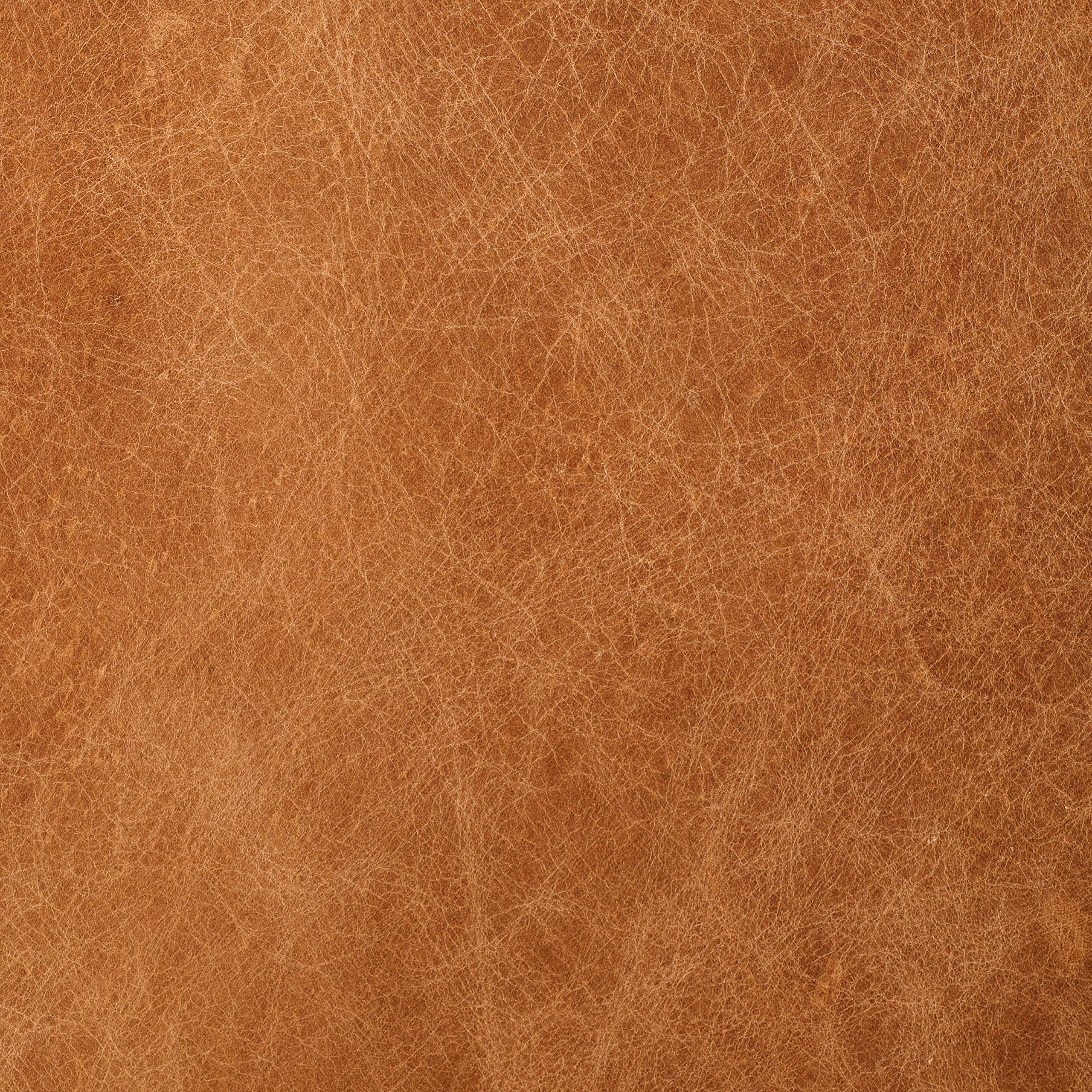 42" Mid Century Modern Cognac Brown Leather Accent Chair for Living Room
