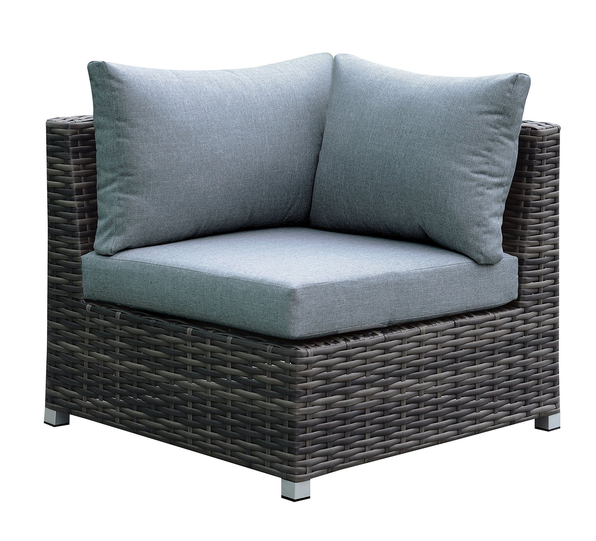 Reagan Contemporary Style Patio Sectional with Ottoman Set