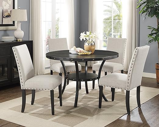 Walton 5-Piece Round Dining Set - Blue