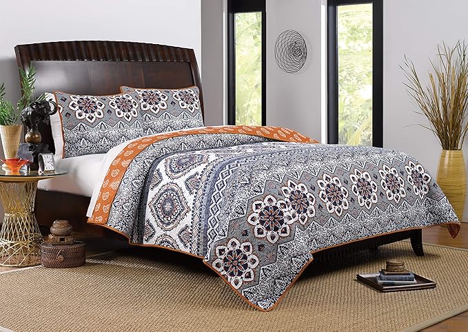 1510JBSK Medina Bedding Set, 5-Piece King/Cal King, Saffron