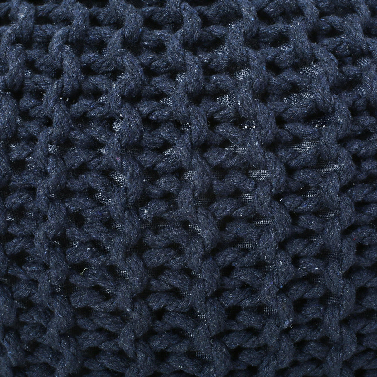 Nahunta Pouf, Navy Blue