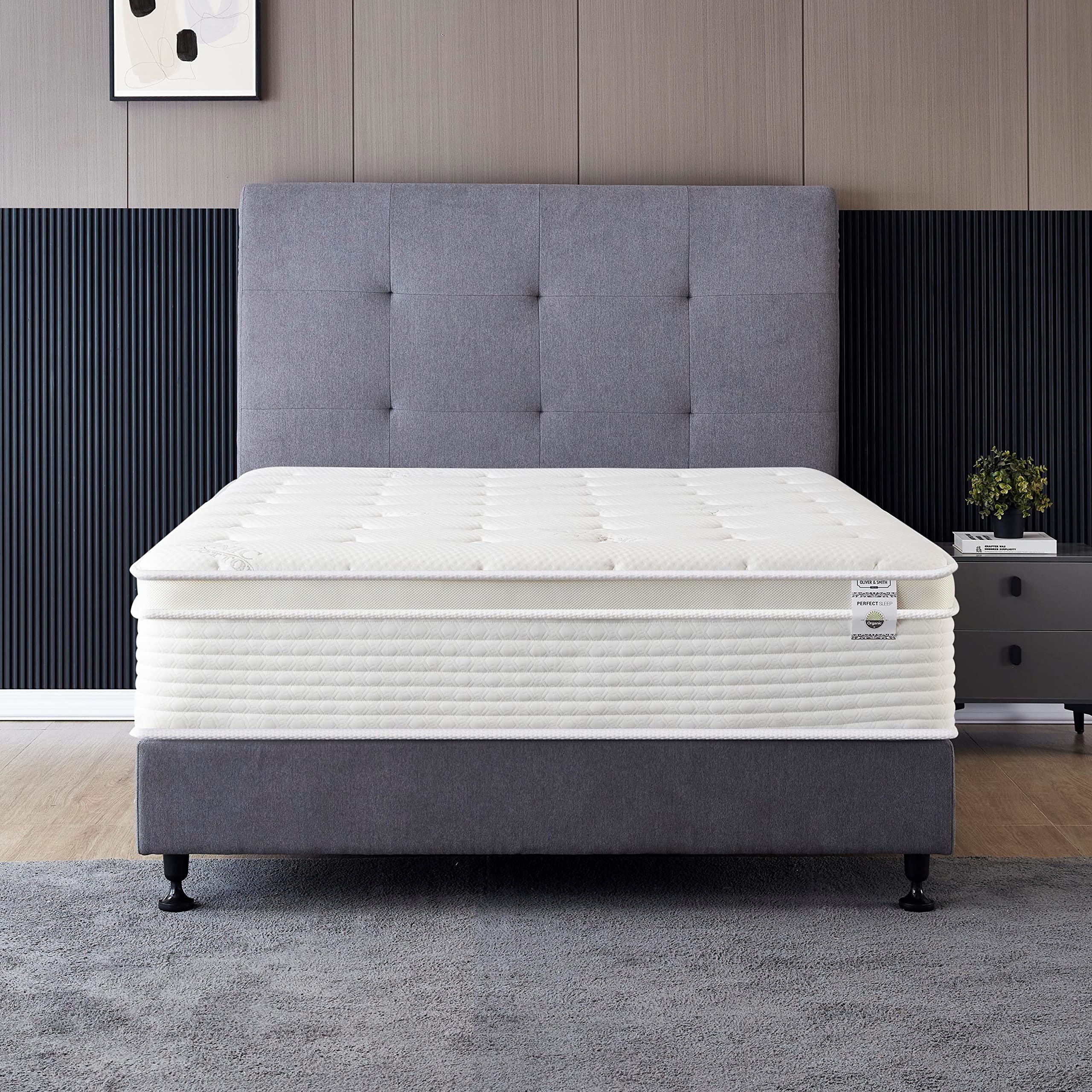 Queen Size Mattress - 12 Inch Cool Memory Foam & Spring Hybrid Mattress