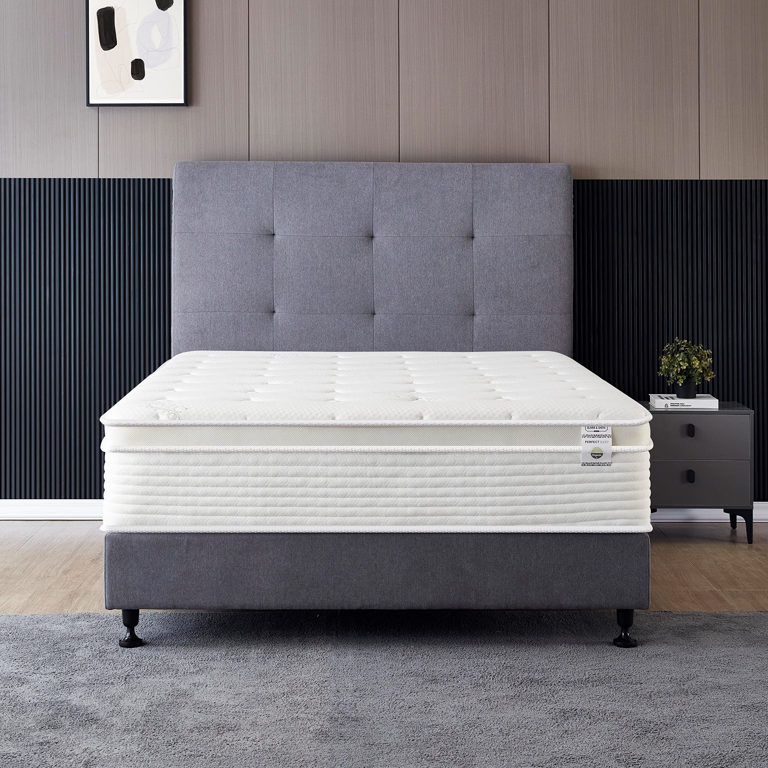 Twin Size Mattress - 12 Inch Cool Memory Foam & Spring Hybrid Mattress