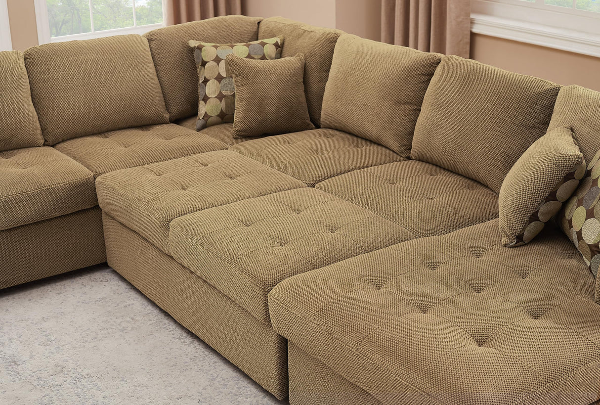 Sectional Sleeper Sofa with Pull Out Bed, Oversized Sectional Couch