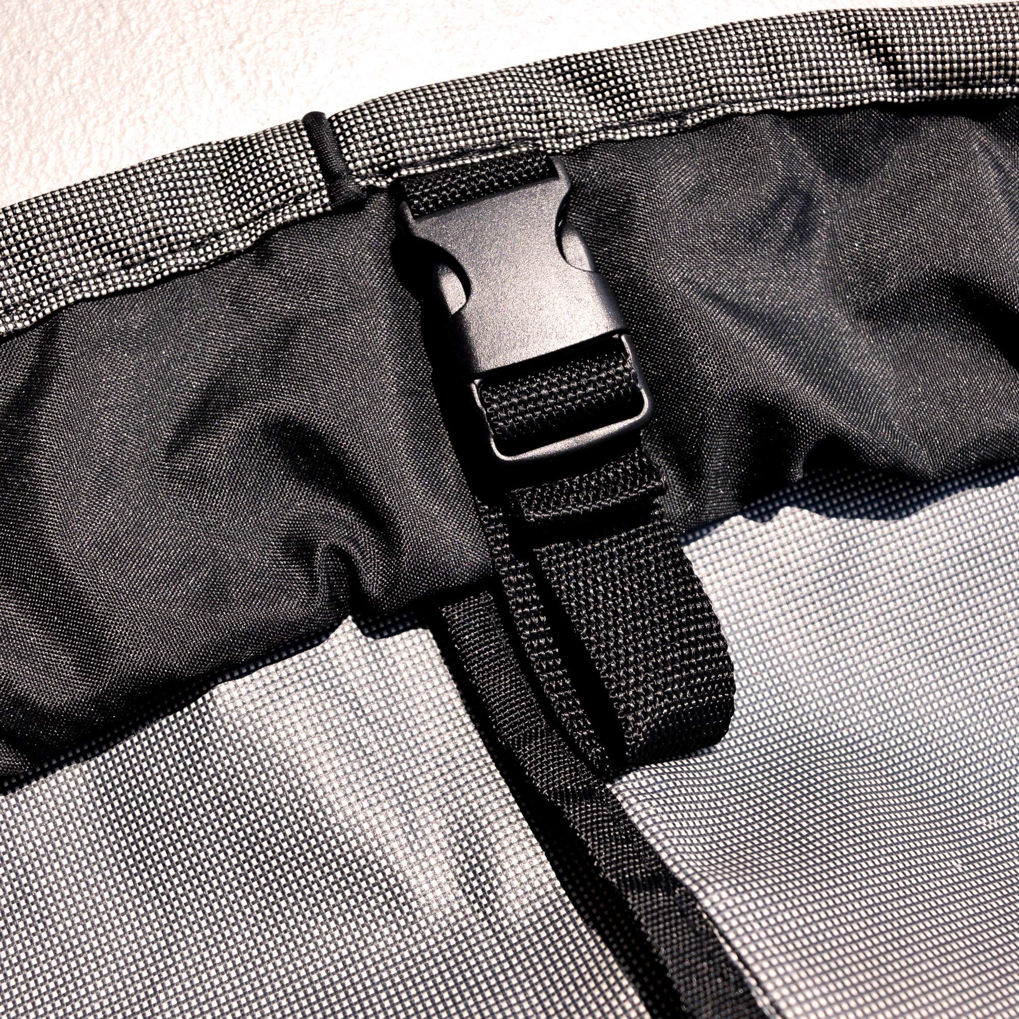 NeverWet Mojave Round Patio Table and Chairs Combo Cover, Black Ivory, Small