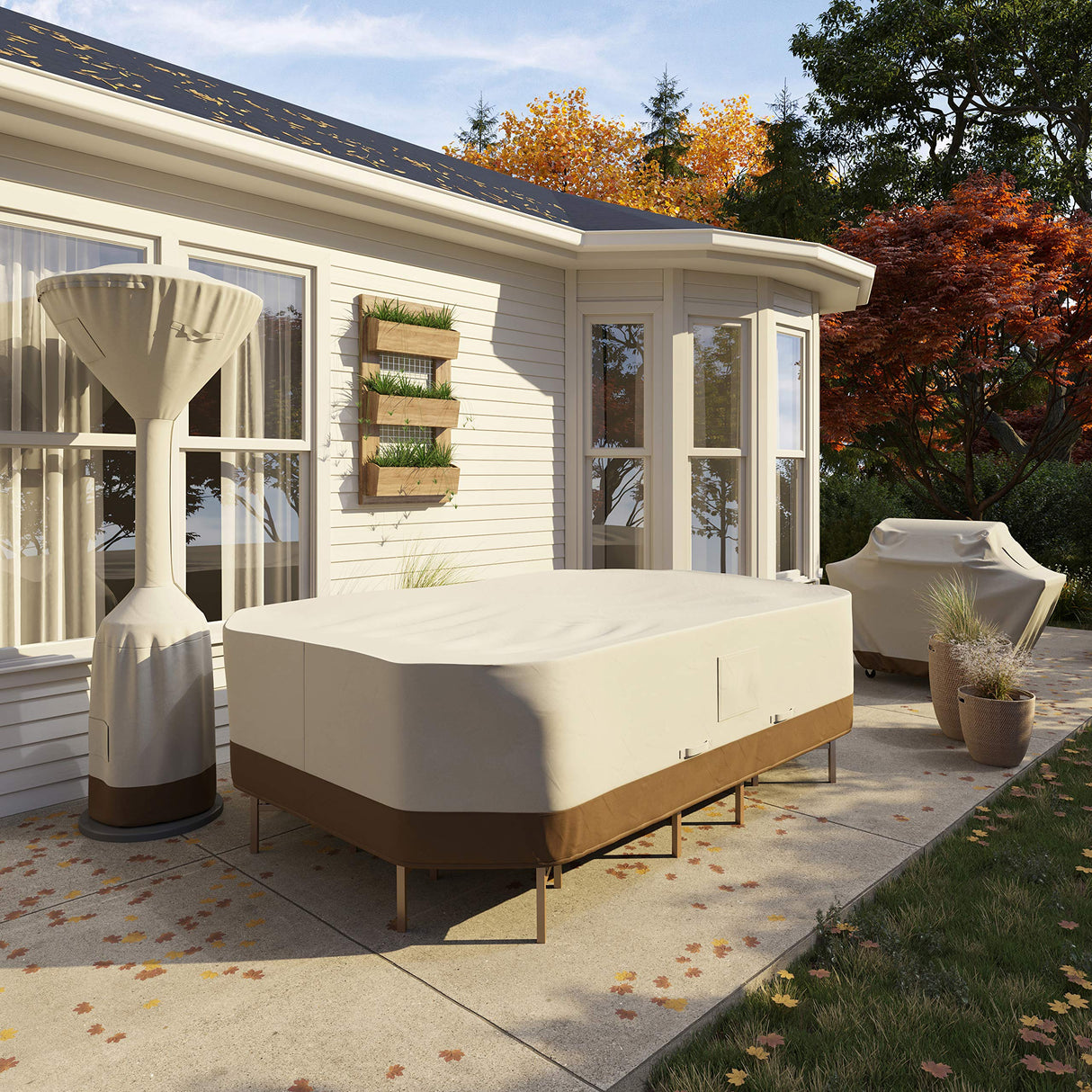 Outdoor Patio Furniture Table and Chair Cover Waterproof, Anti-UV, Durable, Large