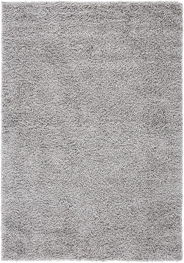 Shag Collection Area Rug - 10' x 14', Taupe, Solid Design, Non-Shedding & Easy Care, 1.8