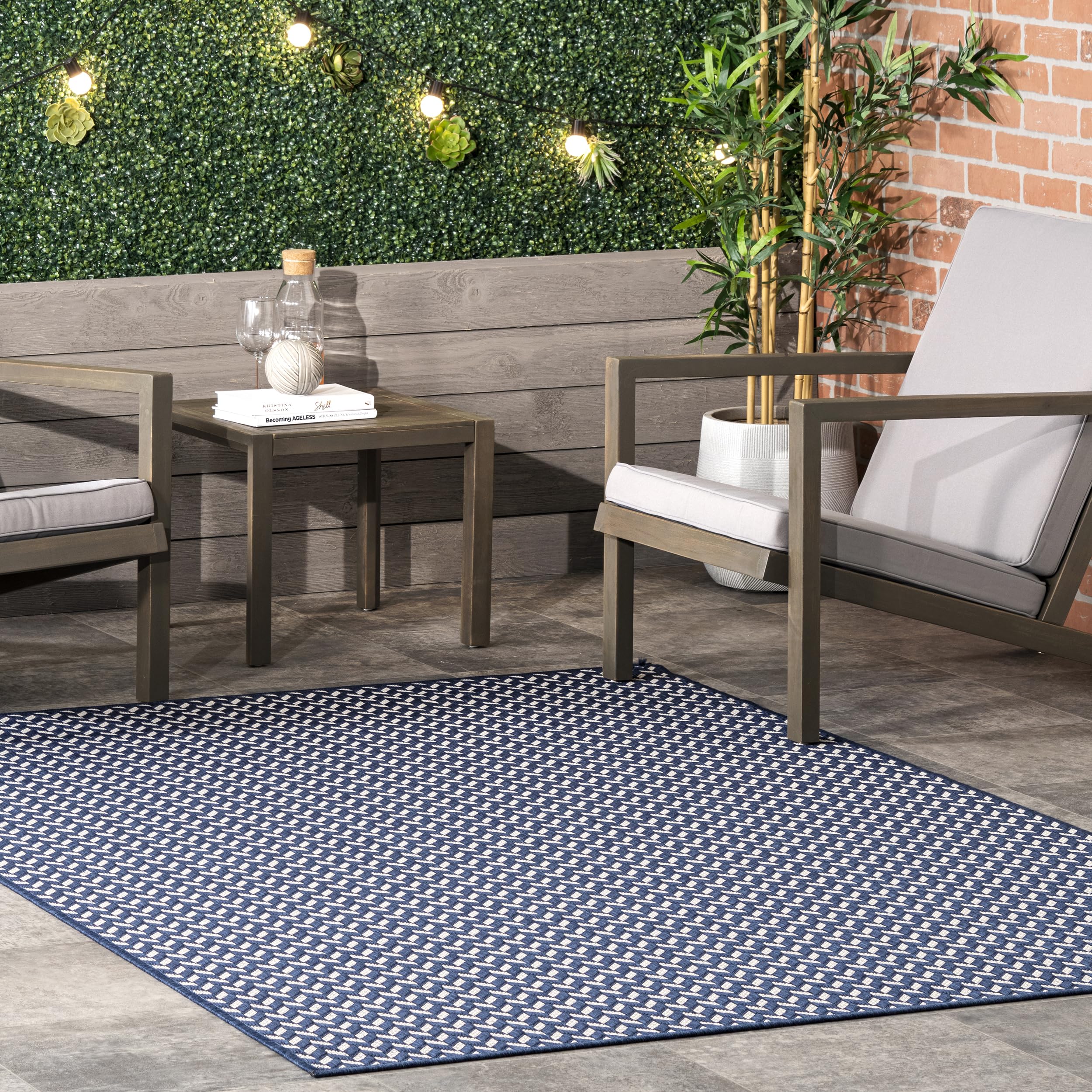 8' x 10' Outdoor Performance Area Rug, Stain Resistant, Weather Resistant