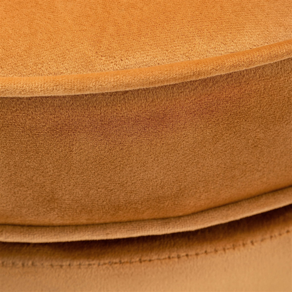 Velvet Barrel Accent Chair with Scalloped Silhouette and Gold Metal Legs, Decorative Piece Suitable for Traditional, Modern, and Contemporary Spaces, Mustard Yellow