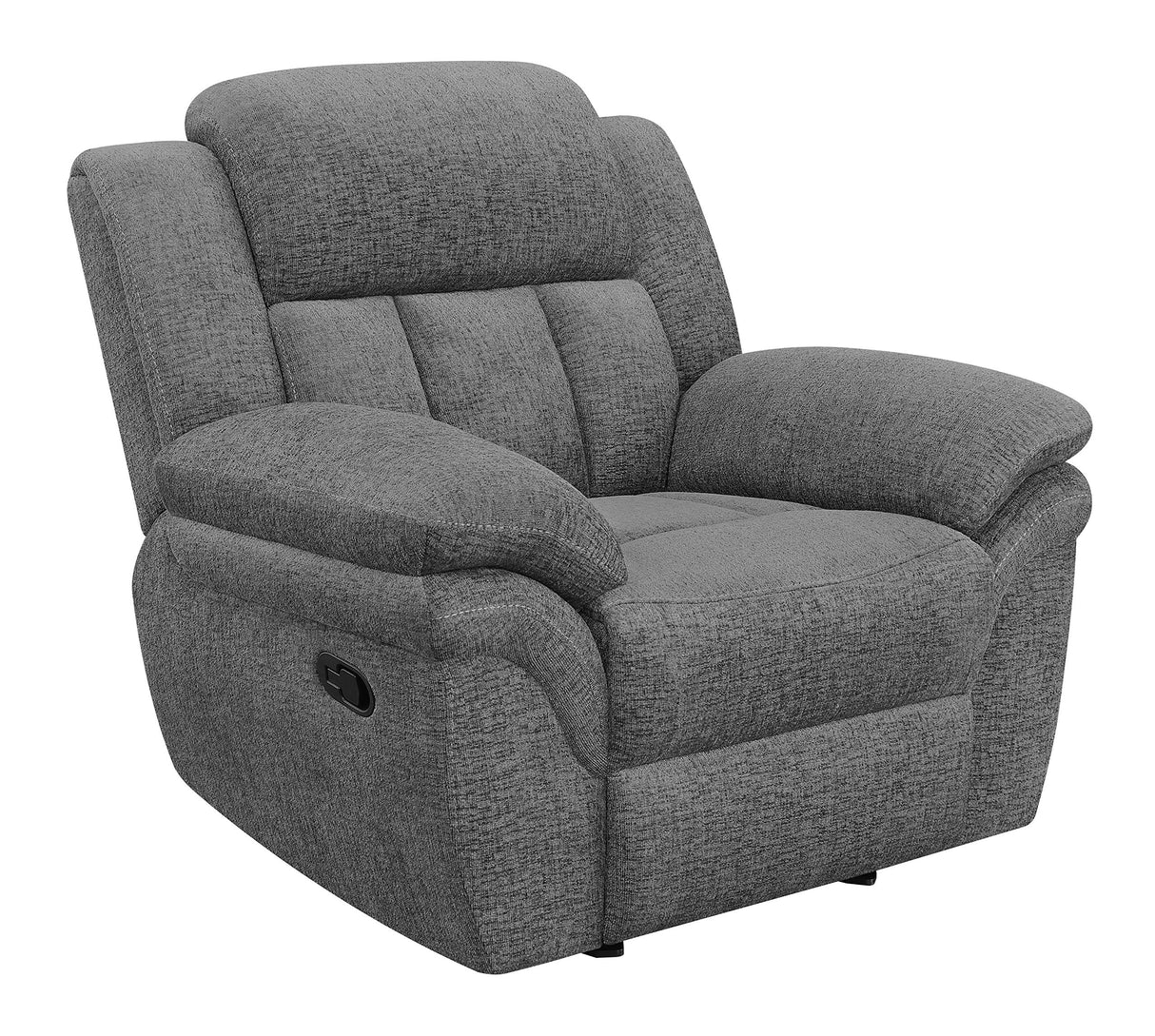 Coaster Furniture Bahrain Upholstered Charcoal Glider Recliner 609543