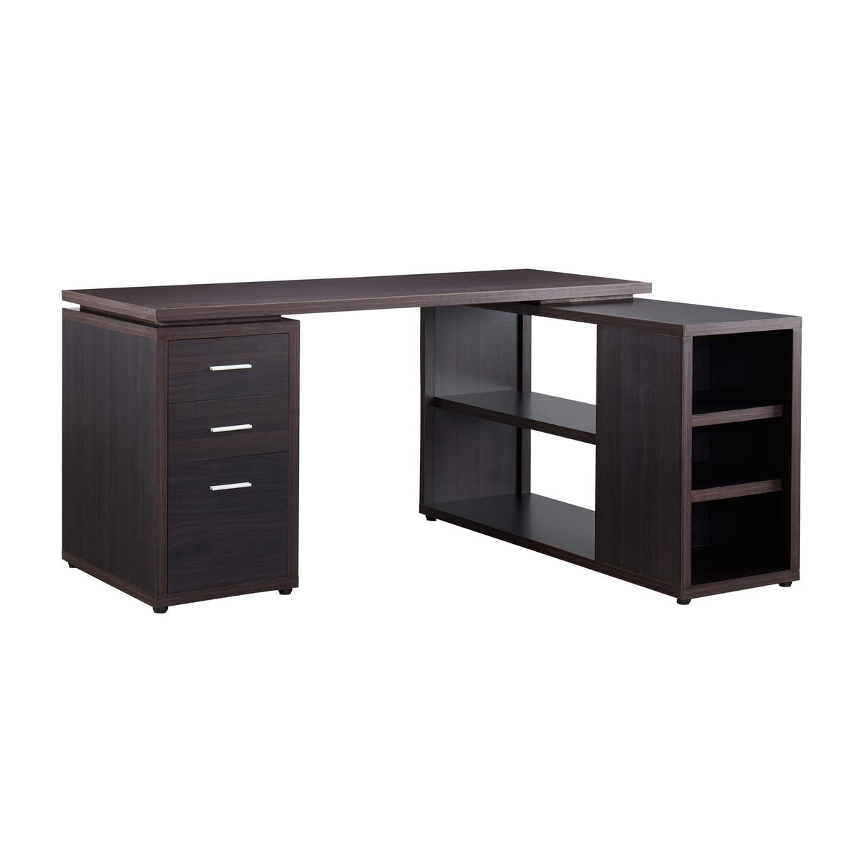 Ariel L-Shaped Executive Desk with Drawers – Modern Office Corner Desk