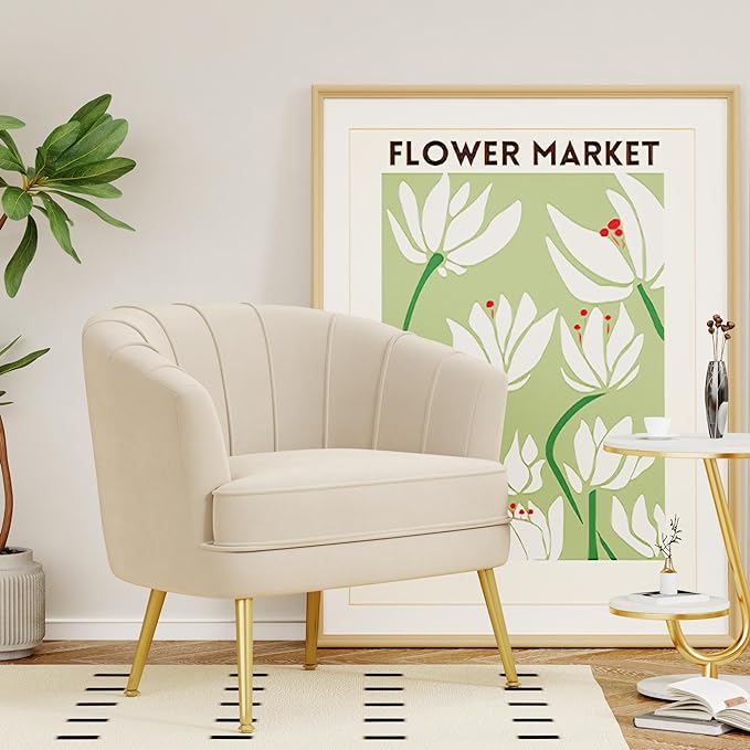 Bedroom Office Velvet Accent Chairs for Living Room