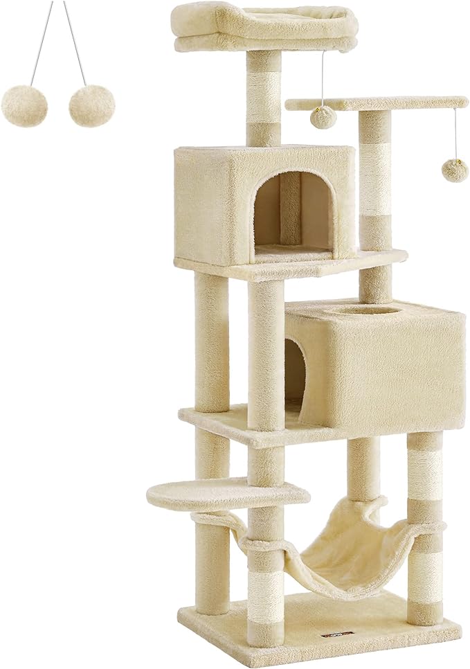 Cat Tree 61-Inch Cat Tower for Indoor Cats