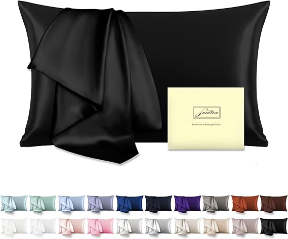 Mulberry Silk Pillowcase for Hair and Skin Standard Size 20"X 26" with Hidden Zipper