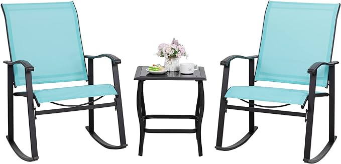 Outdoor 3-Piece Rocking Bistro Set