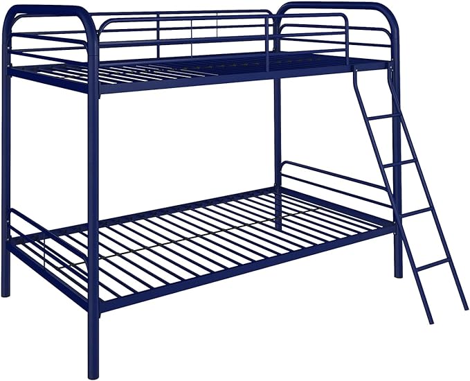 Twin-Over-Twin Bunk Bed with Metal Frame