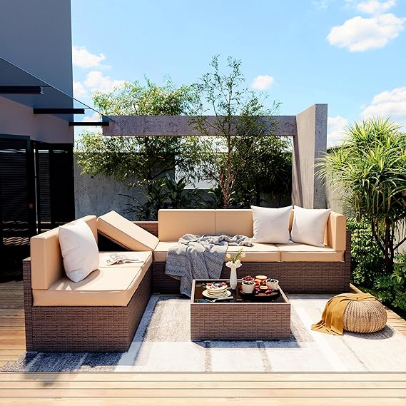 Outdoor Sectional Furnitureļ¼Wicker Patio sectional Furniture Sets
