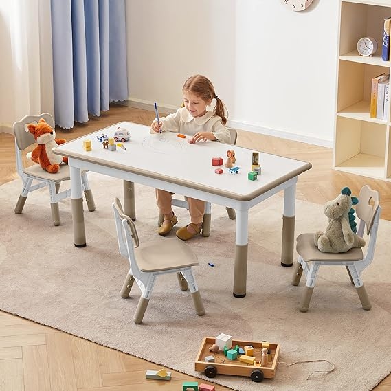 Toddler Table and Chairs Set for 4