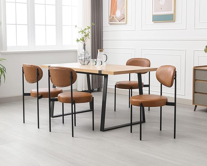 Mid Century Dining Room Chairs Set of 4 Velvet Dining Chairs