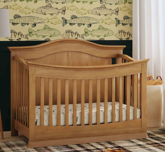 Meadow 4-in-1 Convertible Crib in White, Greenguard Gold Certified