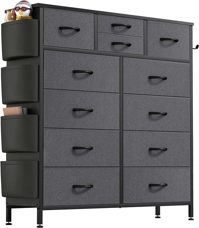 12 Drawers with Side Pockets
