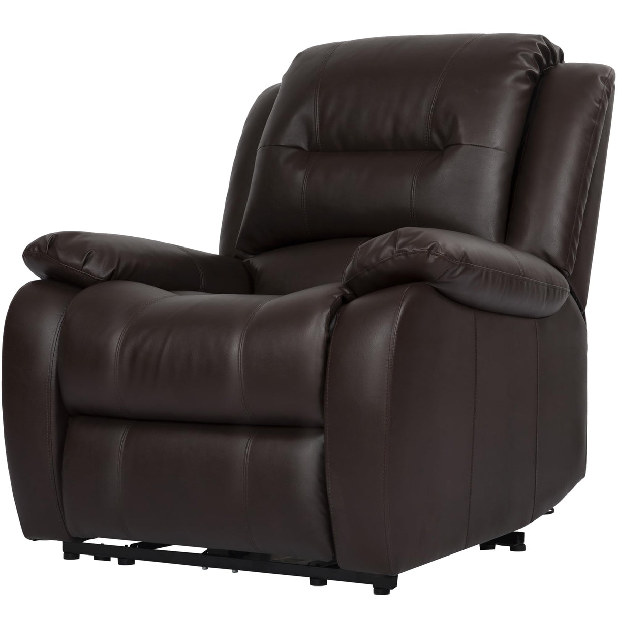 ErgoLuxe Brown Massage Recliner Chair
