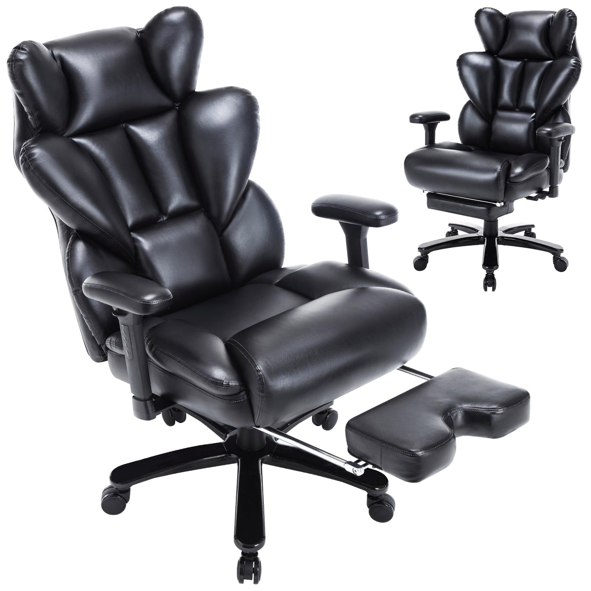 Ergonomic PU Leather Office Chair for Home & Work