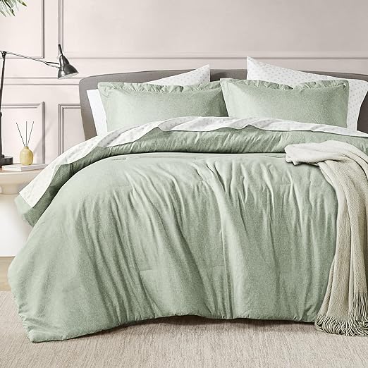 7 Pieces Grey Bed in a Bag Comforter Set with Sheets