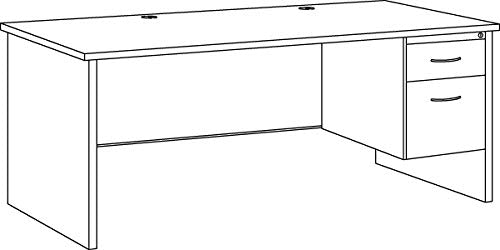 Heavy-Duty Mahogany Desk with Scratch & Stain Resistant Finish