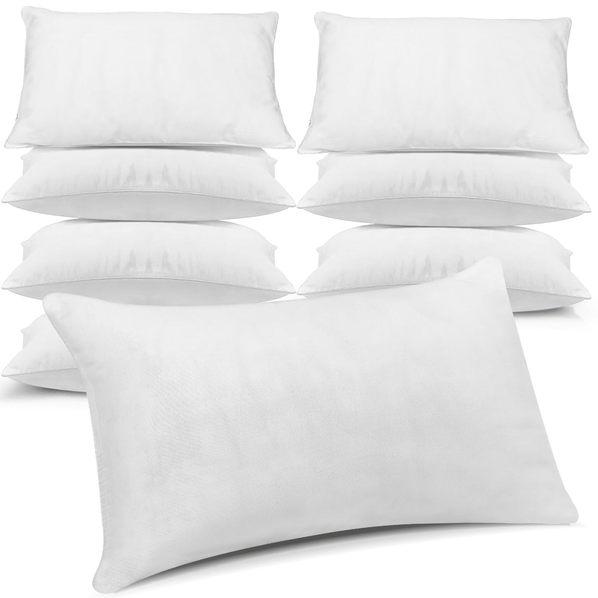 Hypoallergenic microfiber-filled sleeping pillows