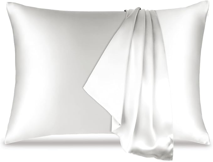 22 Momme Silk Pillowcase for Hair and Skin, Grade 6A Organic Silk Pillowcase