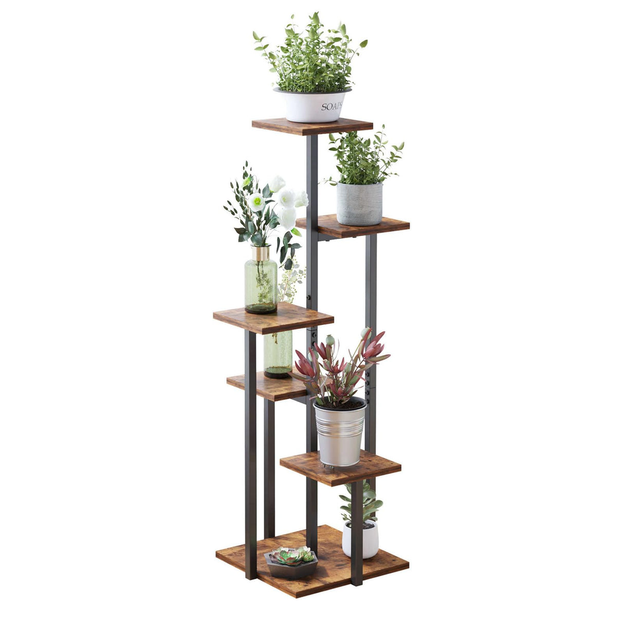 Multi-Level Tiered Plant Rack for Stylish Home Decor