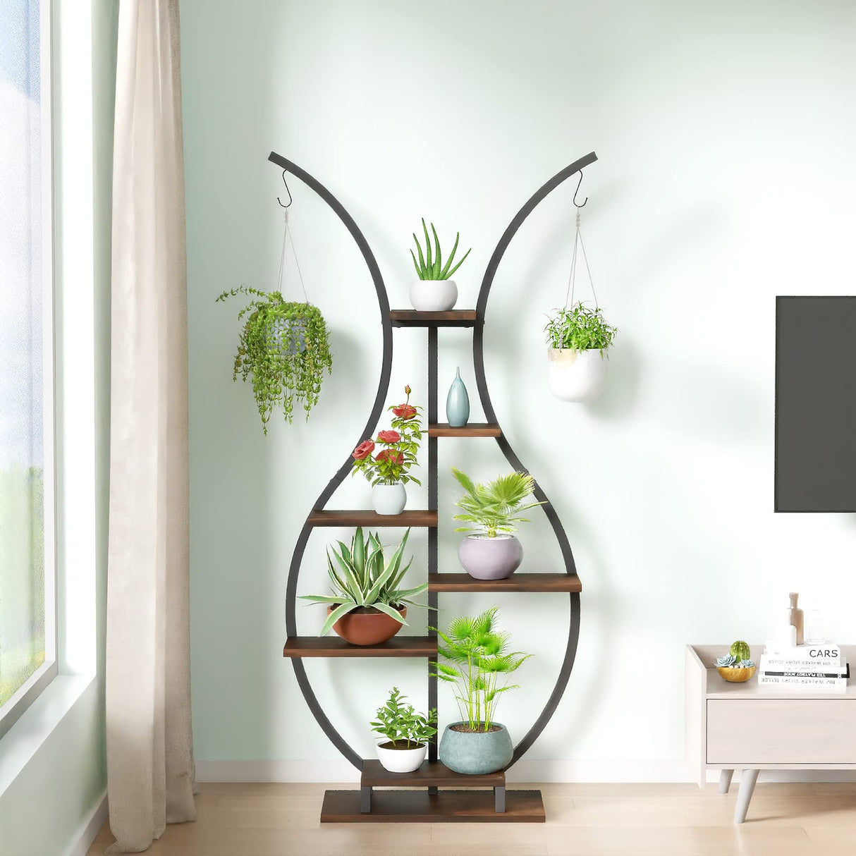 Multi-Purpose Metal Plant Rack for Home & Garden