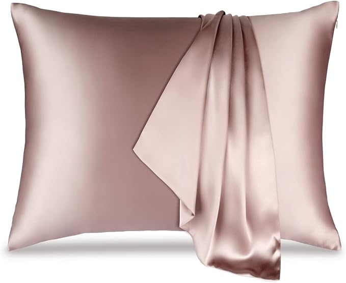 22 Momme Silk Pillowcase for Hair and Skin, Grade 6A Organic Silk Pillowcase