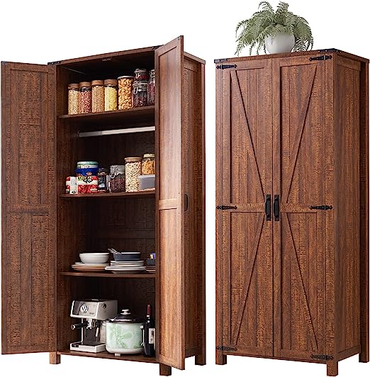 Farmhouse Armoire w/Adjustable Shelves